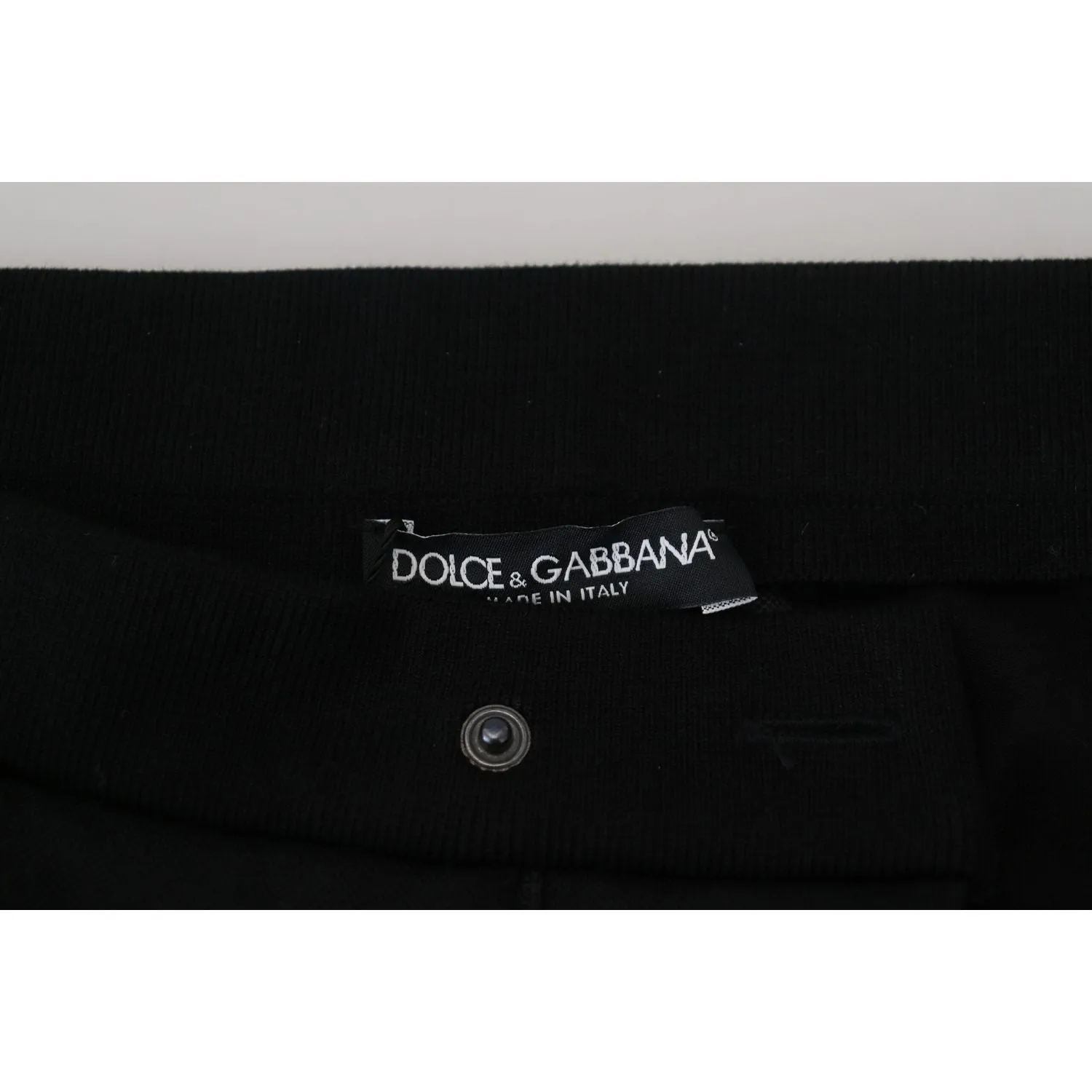 Dolce & Gabbana Elegant Black Jogger Pants in Luxe Wool Blend