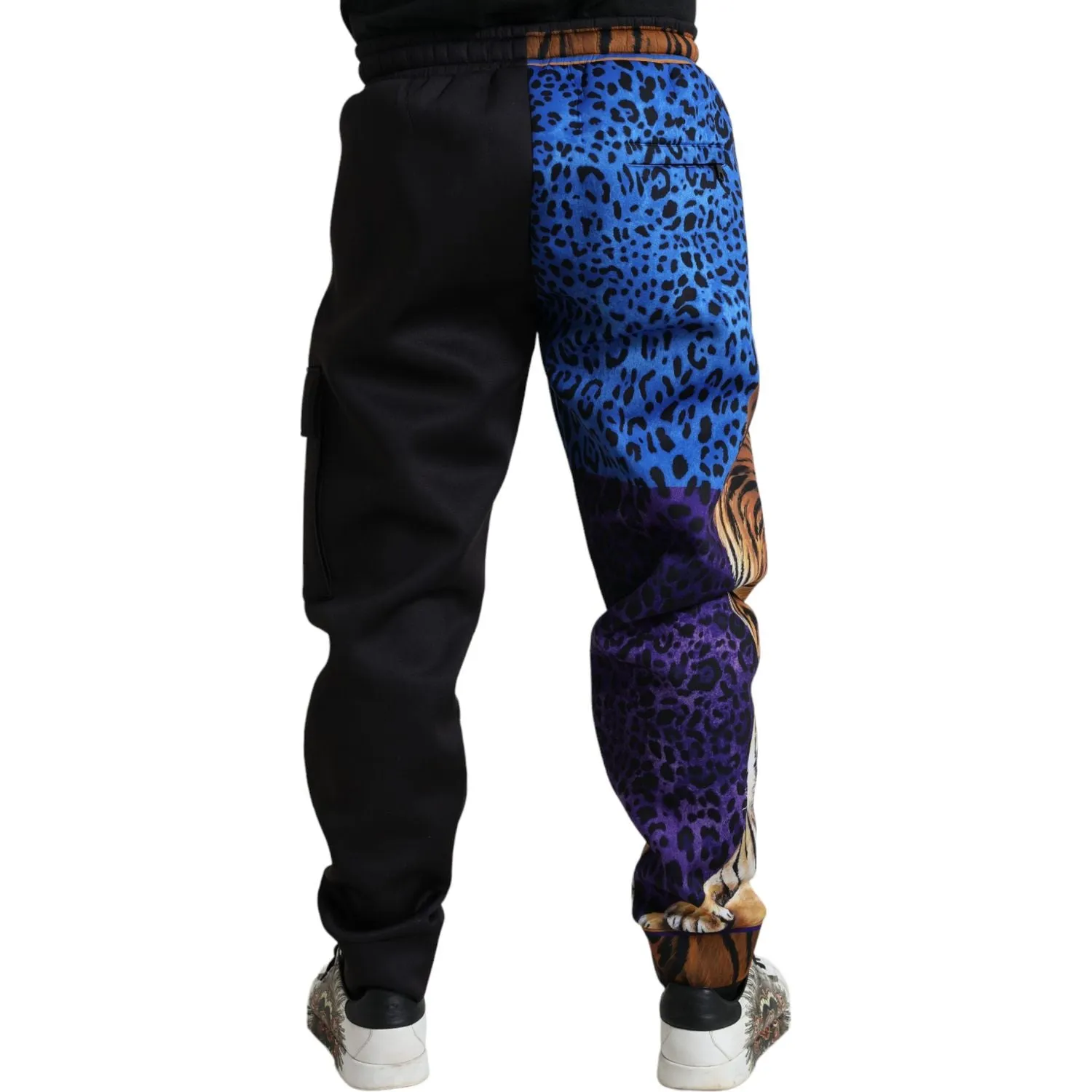 Dolce & Gabbana Elegant Tiger Print Joggers