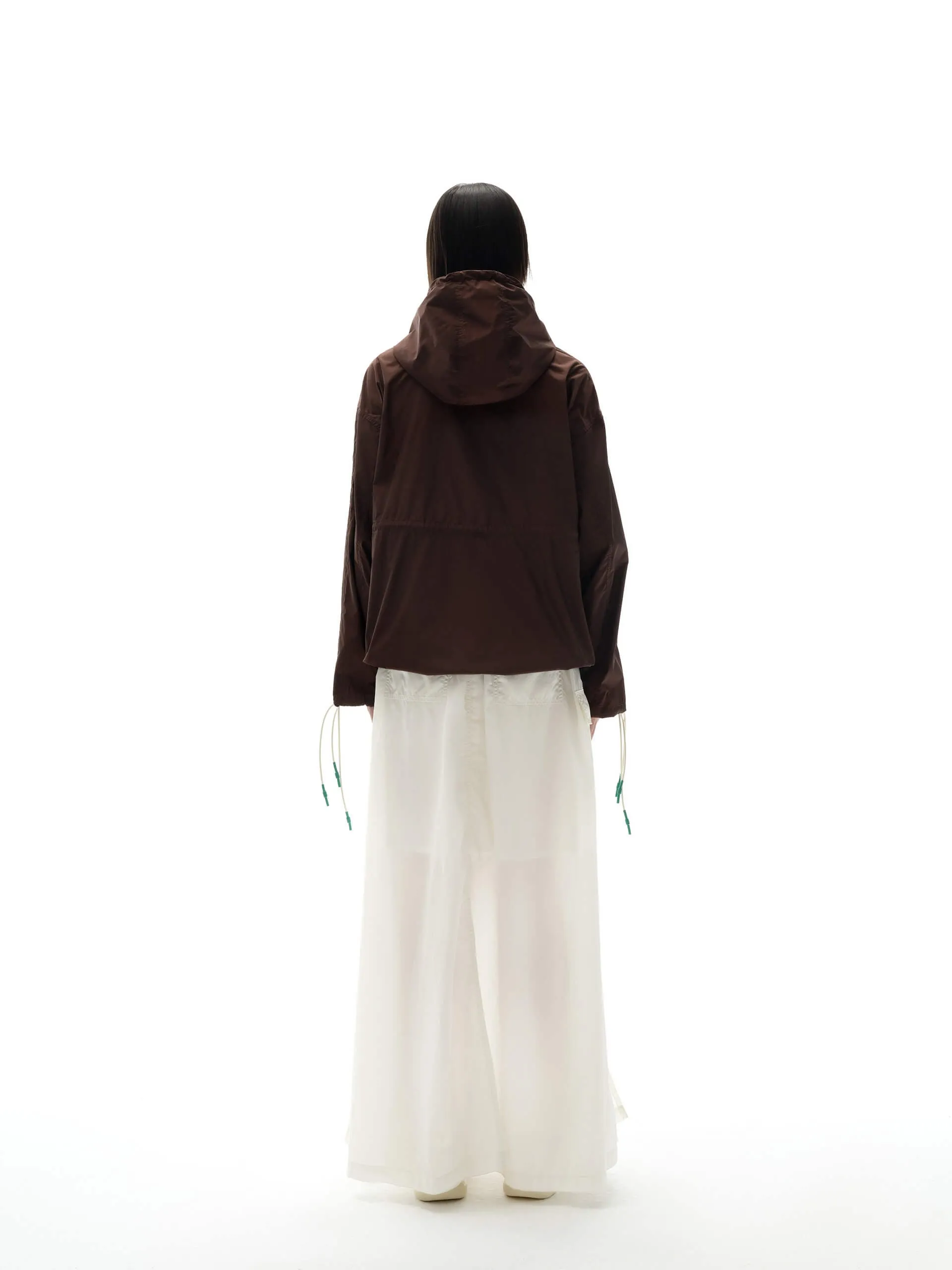 Drawstring Waist Maxi Skirt