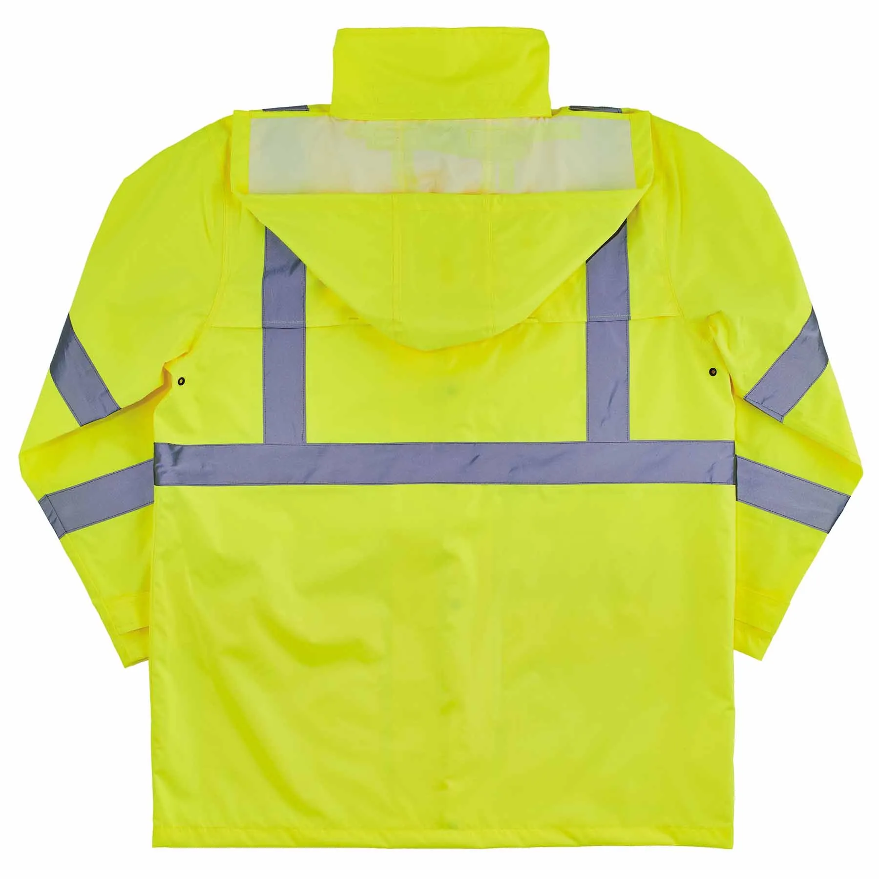 Ergodyne 24332 8366 S Lime Class 3 Lightweight Hi-Vis Rain Jacket