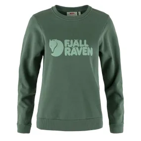 Fjallraven Womens Logo Sweater Deep Patina / Misty Green