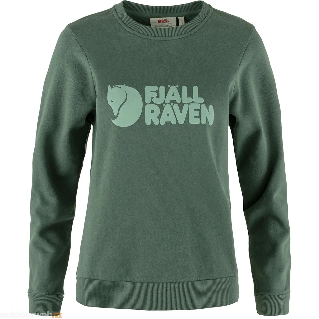 FR Fjällräven Logo Sweater Women DEEP PATINA-MISTY GREEN