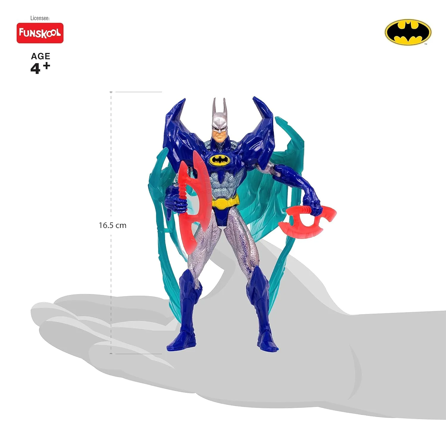 Funskool Glaciar Shield Batman Action Figurine for Ages 4  (Card & Design May Vary)