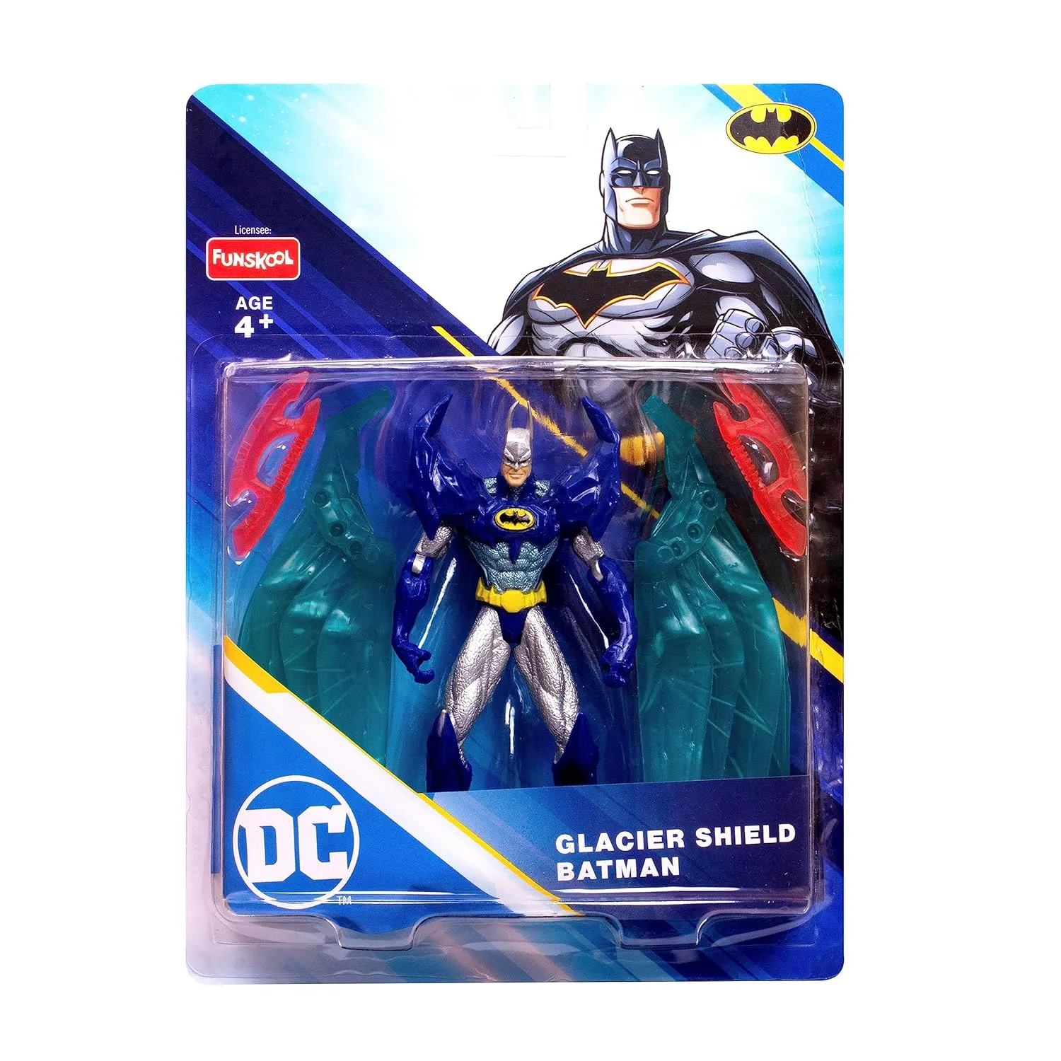 Funskool Glaciar Shield Batman Action Figurine for Ages 4  (Card & Design May Vary)