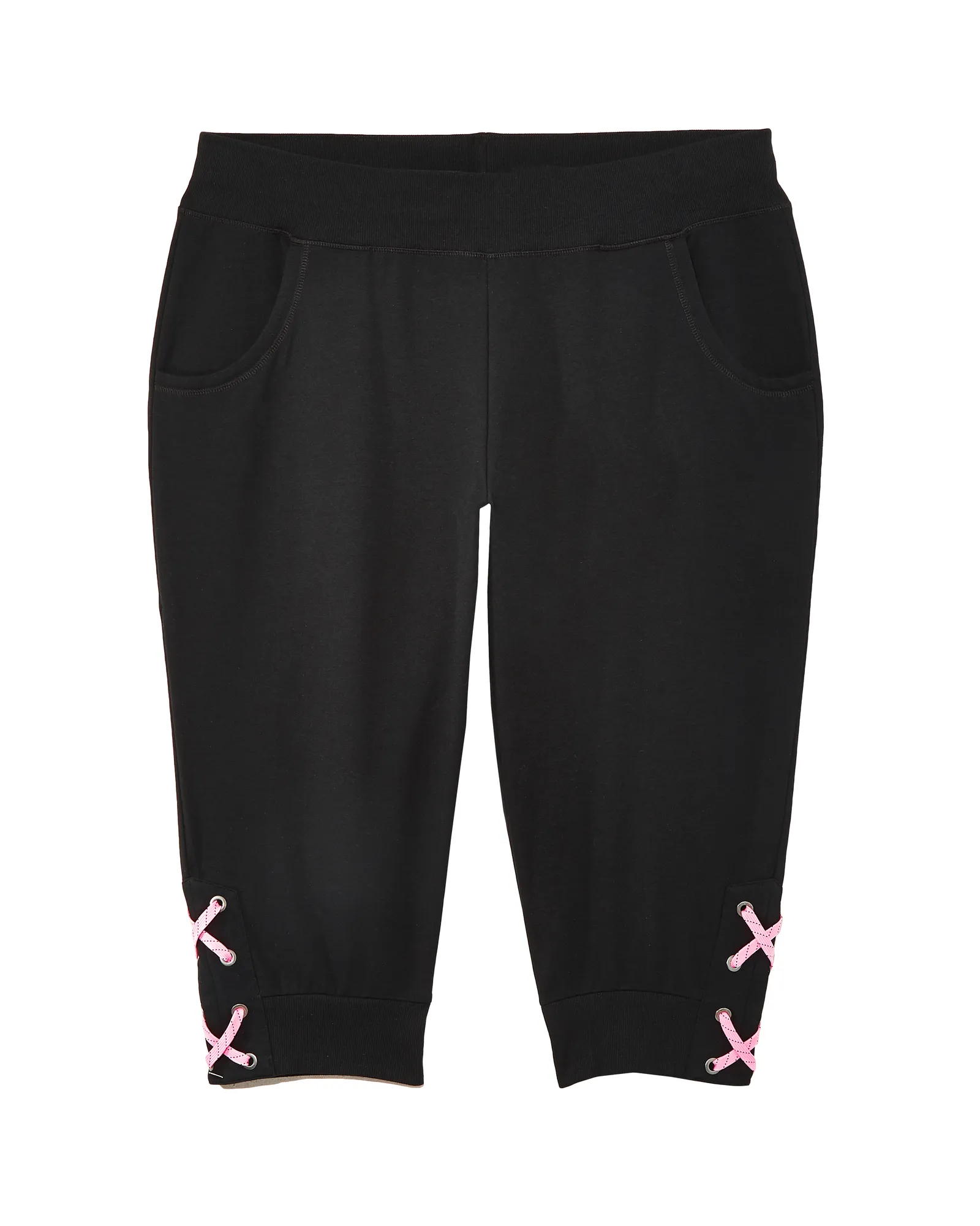 Gardner Capri Jogger | Black / Pink