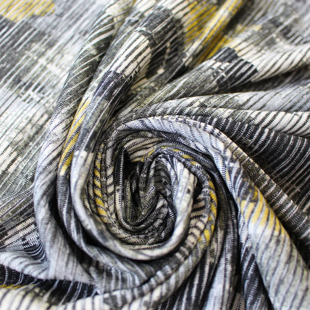 'golden mist' viscose blend variegated knit