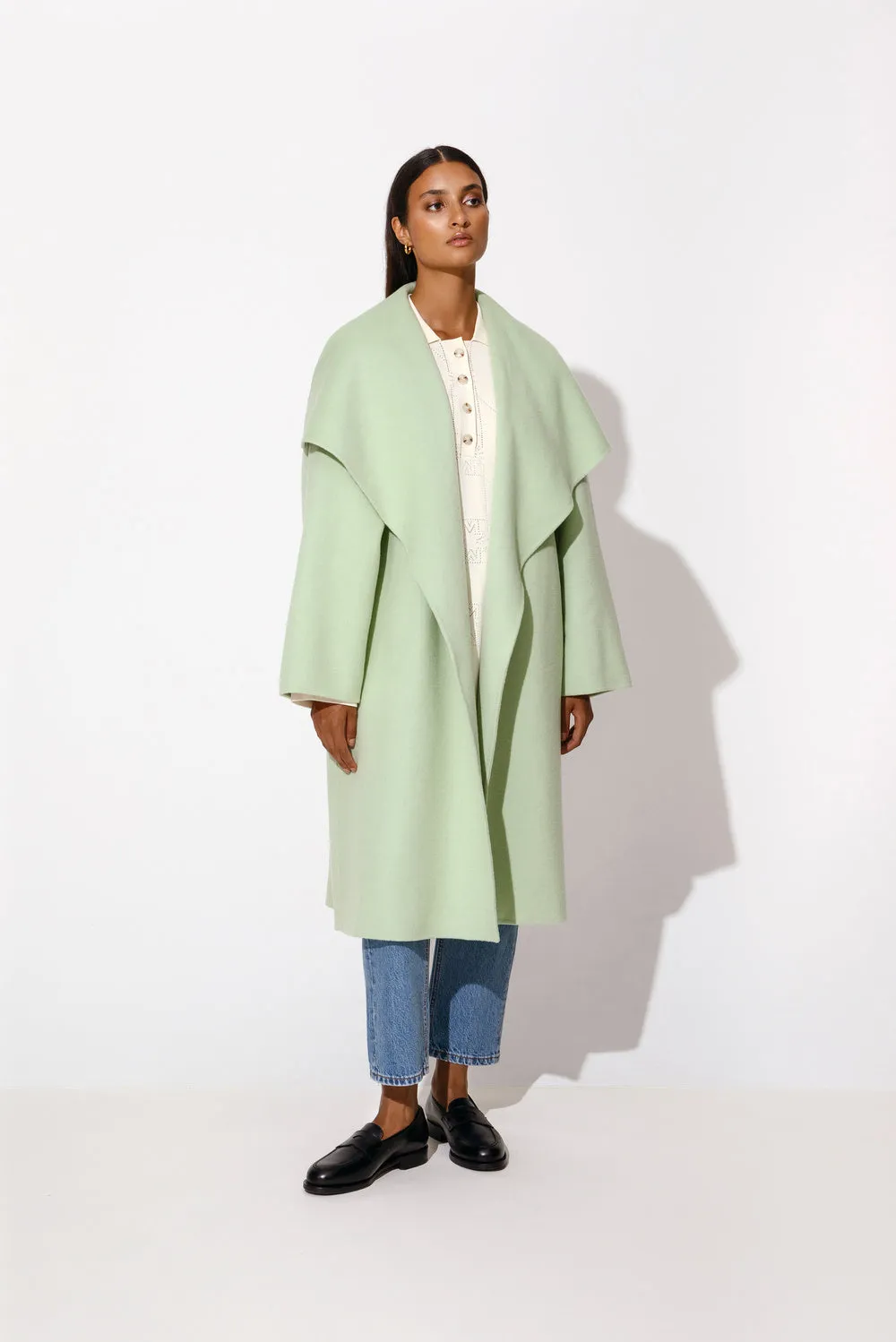 Hallie Mint Green Seafoam Coat