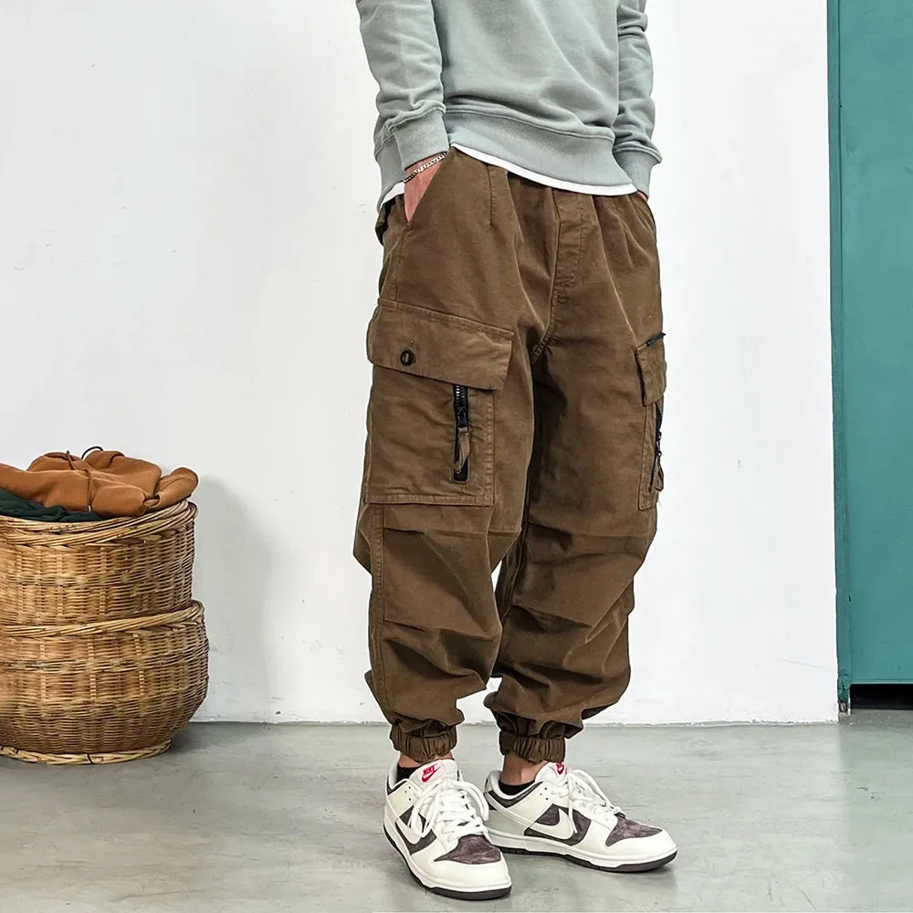 High Quality Loose Tactical Cargo Pants for Men - Casual Joggers with Multi-pocket Design