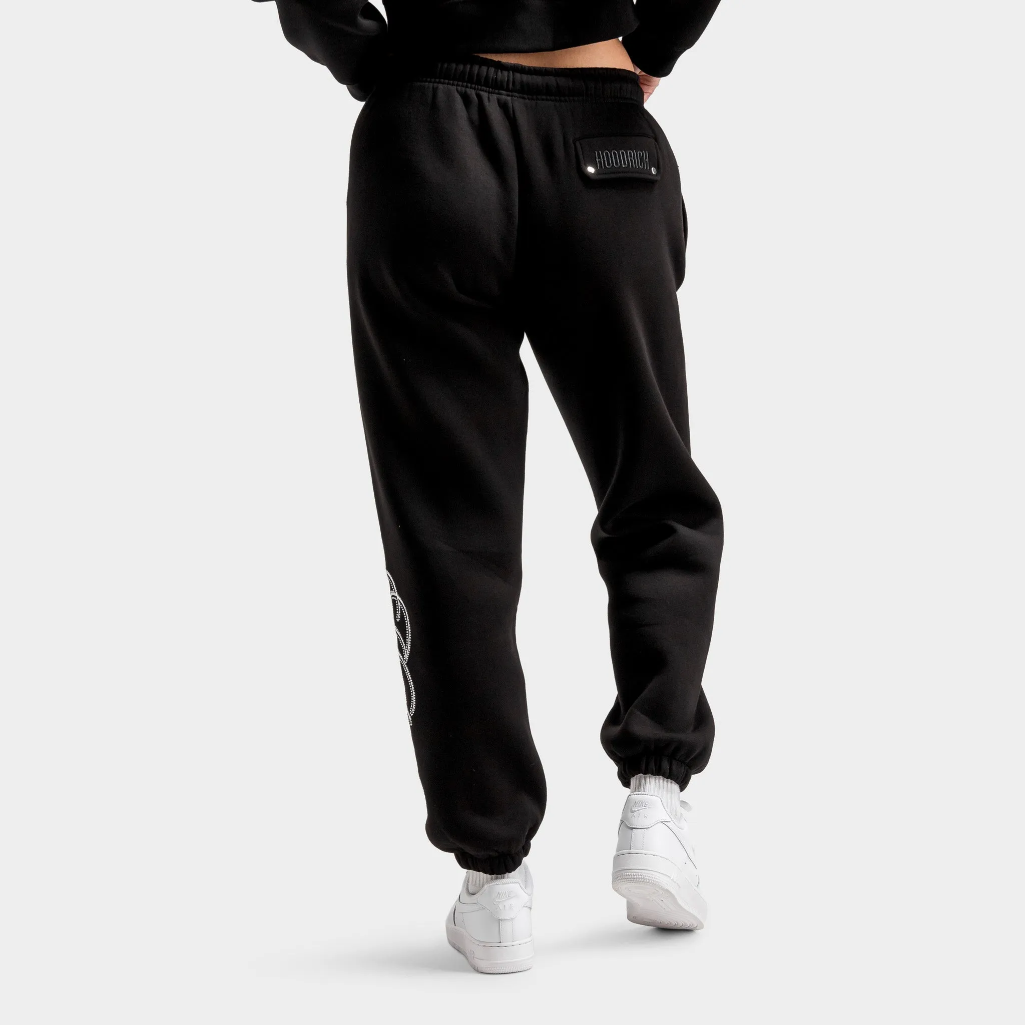 Hoodrich Women's OG Figure Joggers Black / White - Stormy Weather