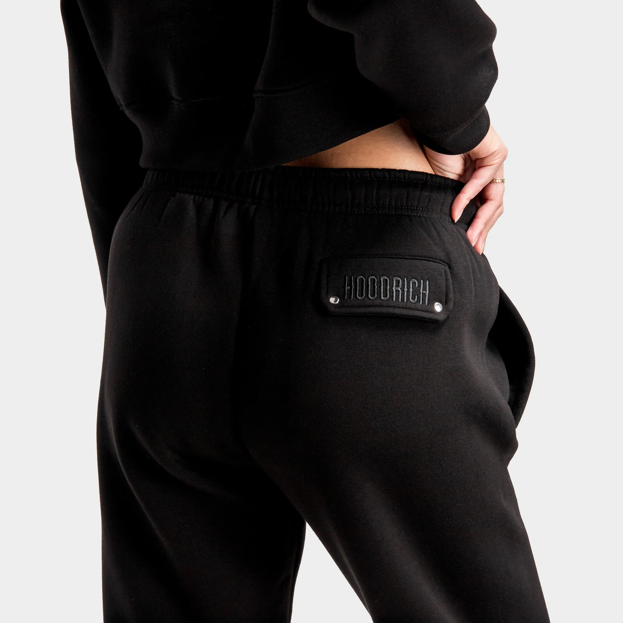 Hoodrich Women's OG Figure Joggers Black / White - Stormy Weather