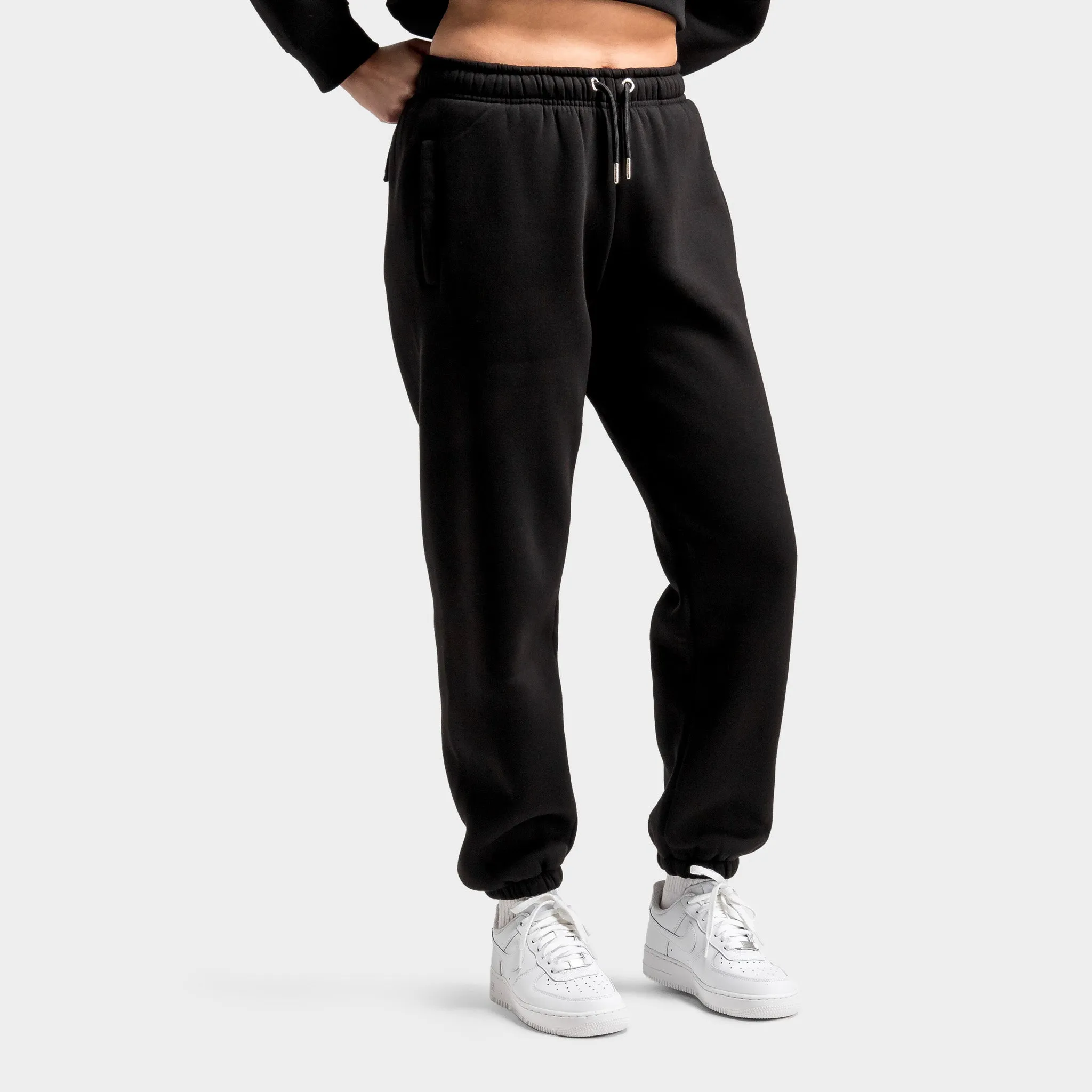 Hoodrich Women's OG Figure Joggers Black / White - Stormy Weather