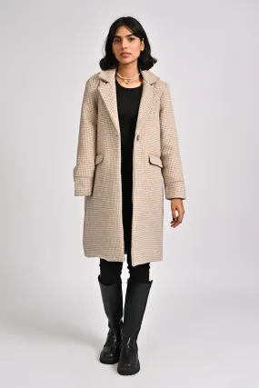 HOUNDSTOOTH LONG COAT