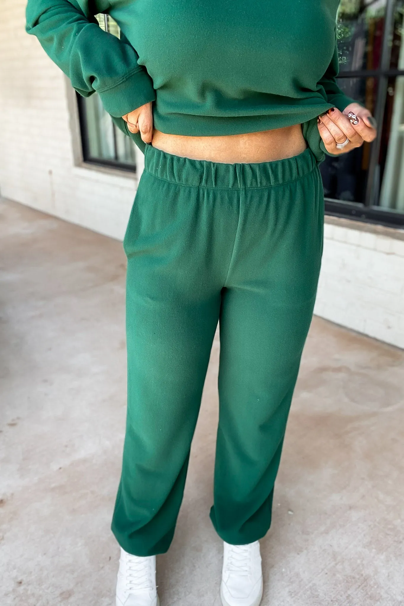 Hunter Green Comfort Blend Fleece Joggers