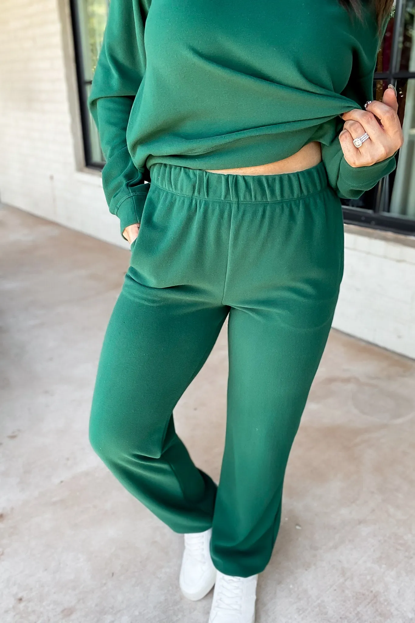 Hunter Green Comfort Blend Fleece Joggers