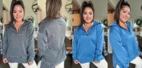 Isabella Half Zip Pullover (2 Colorways!)