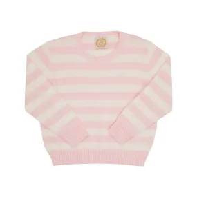 Isabelle's Sweater - Palm Beach Pink & Palmetto Pearl Stripe