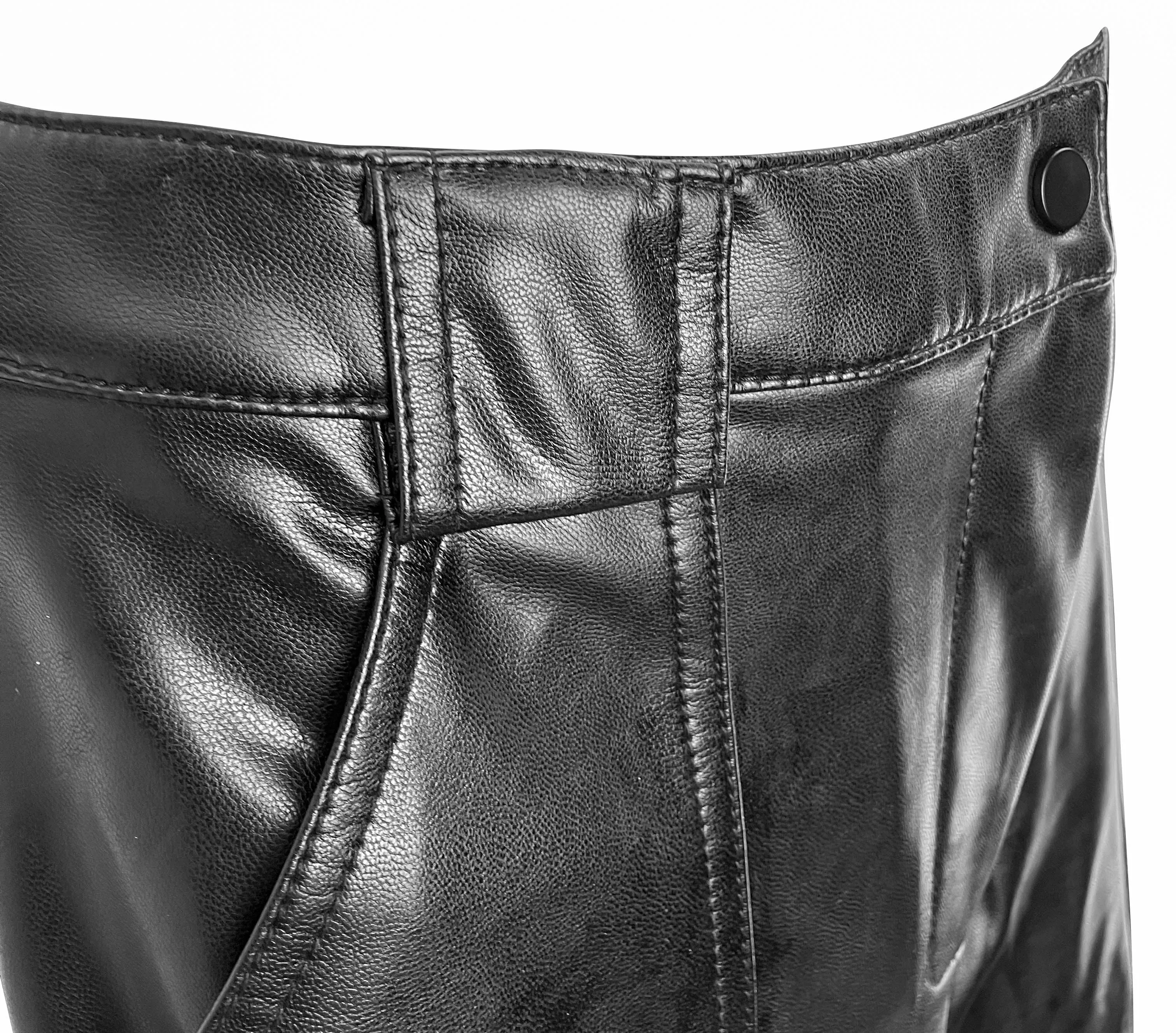 Jonathan Simkhai Vegan Leather Cargo Pants in Black