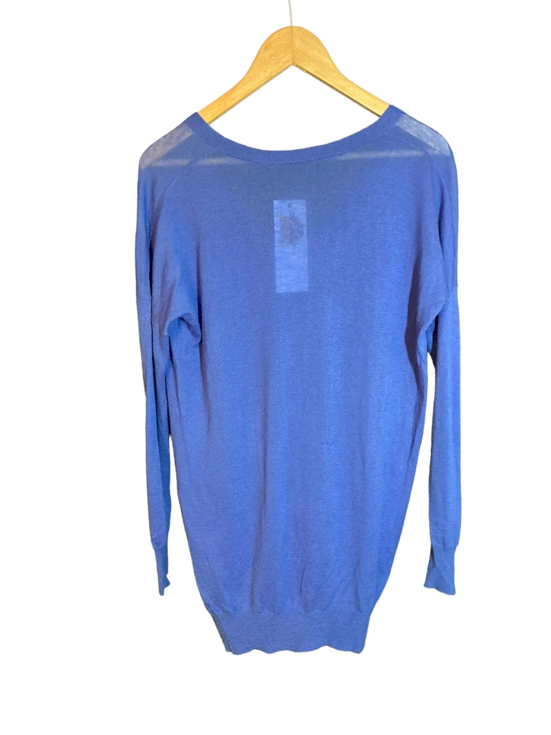 Joseph Cashmere Royal Blue V Neck Tunic UK Size Small