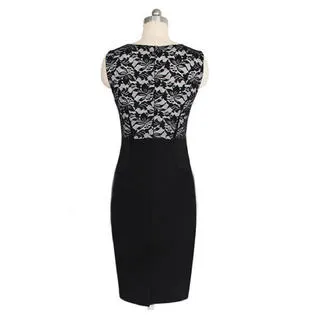 Ketty More Women Fashion Sleeveless Body Fitted Pencil Dress-KMWD054