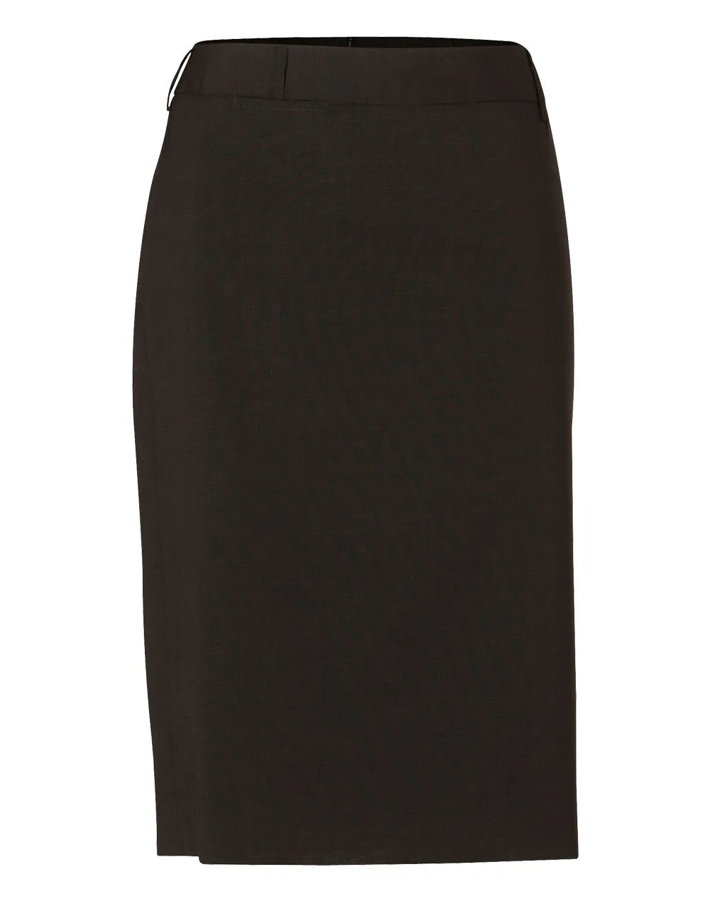 Ladies Wool Stretch Mid Length Lined Pencil Skirt - M9470