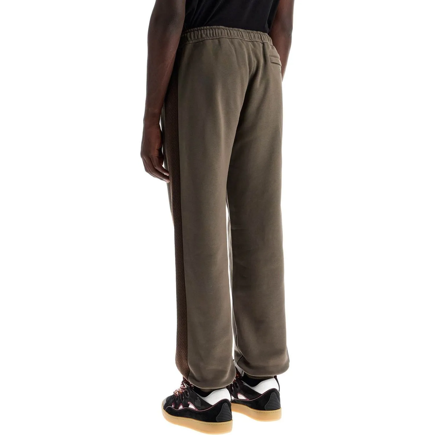 Lanvin pure cotton jersey joggers with stripes