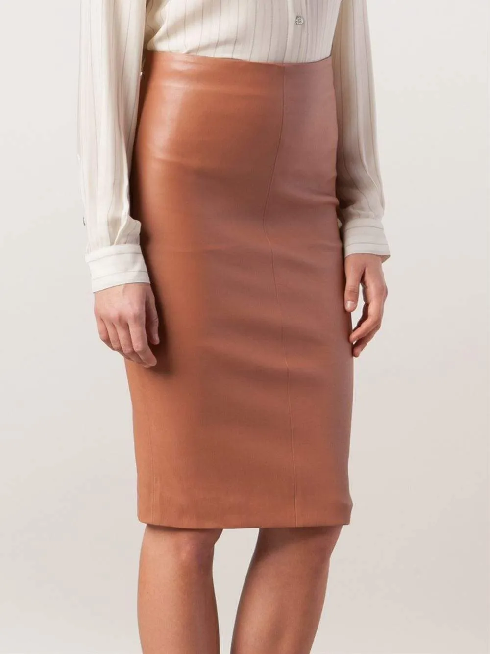 Leather Pencil Skirt