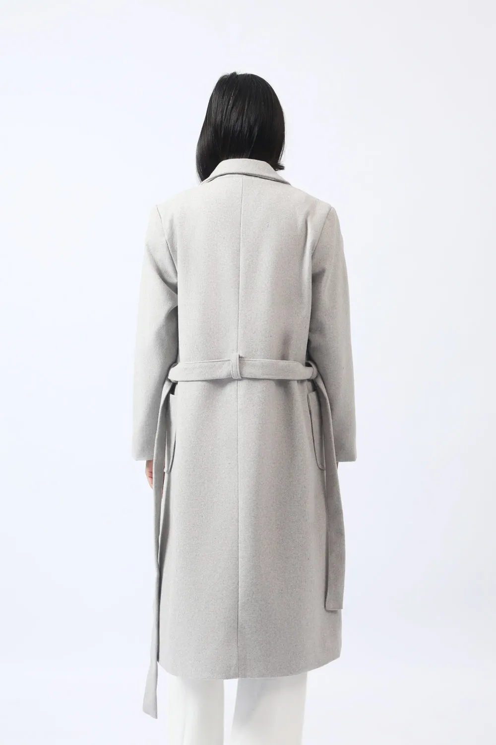 LONG COAT WITH POCKET DETAIL