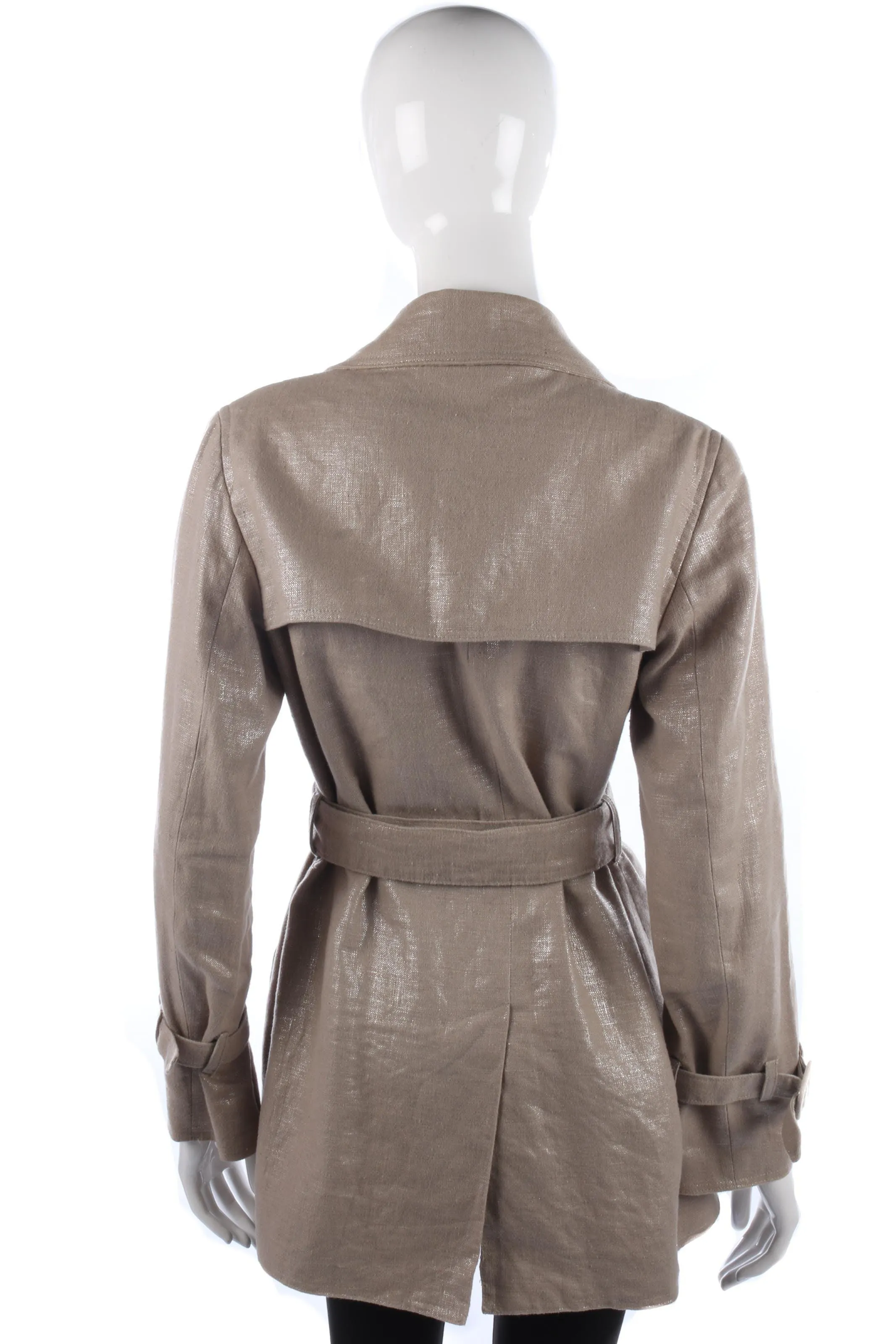 Lovely metallic silver and beige summer jacket size M