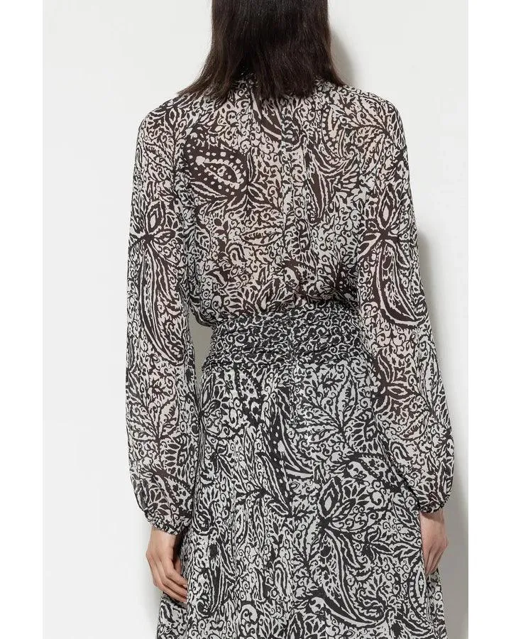 Luisa Cerano Paisley Print Tunic Blouse