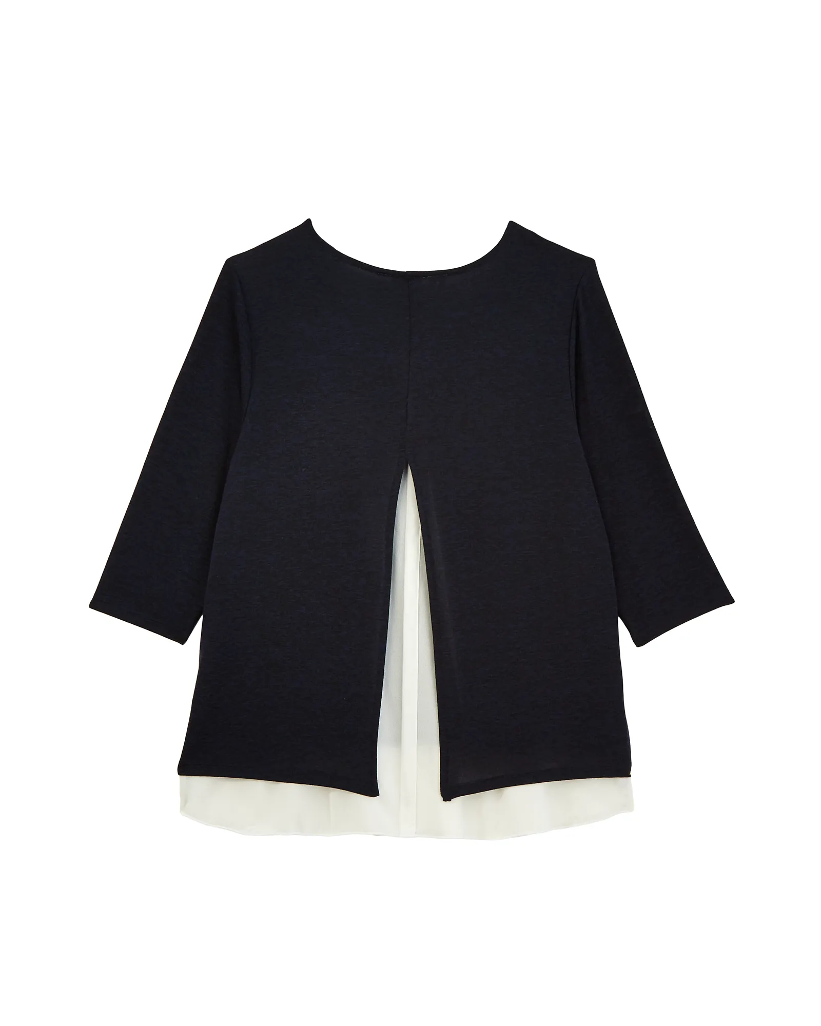 Maddison Knit Pull Over Top | Navy / White