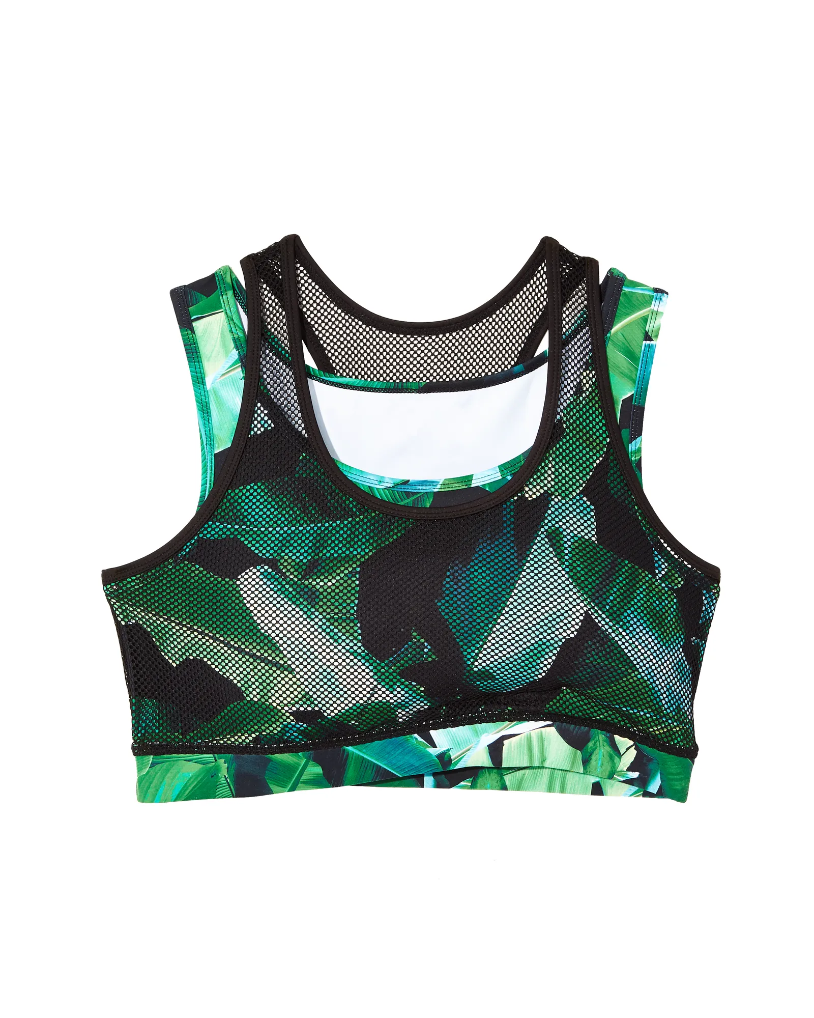 Maira Sports Bra | Black / Kelly Green