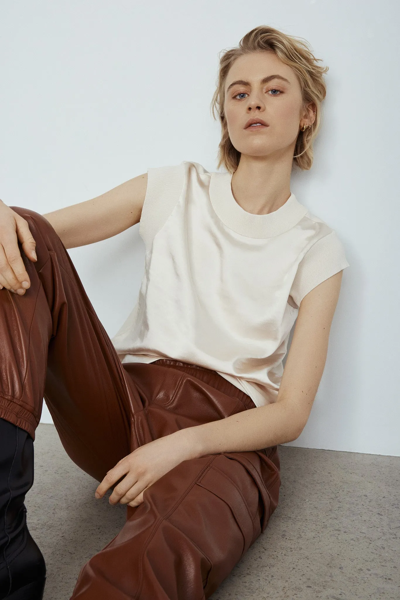 MALO LEATHER CARGO PANT