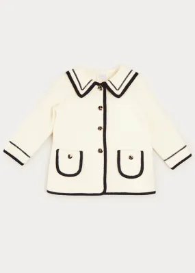 Mariner Collar Pocket Detail Jacket In Cream (4-10yrs)