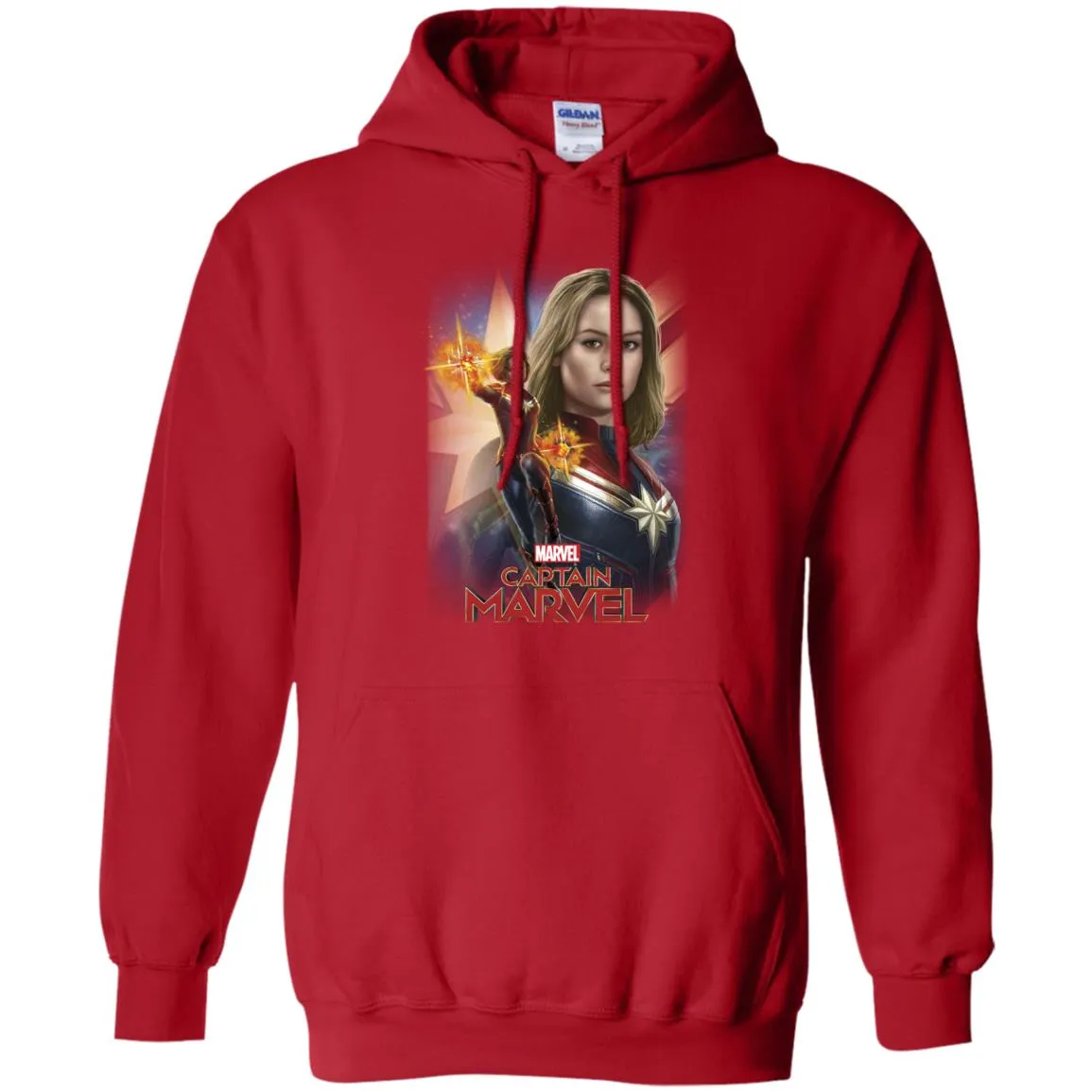 Marvel Captain Marvel Powers Portrait Pullover Hoodie Sweatshirt