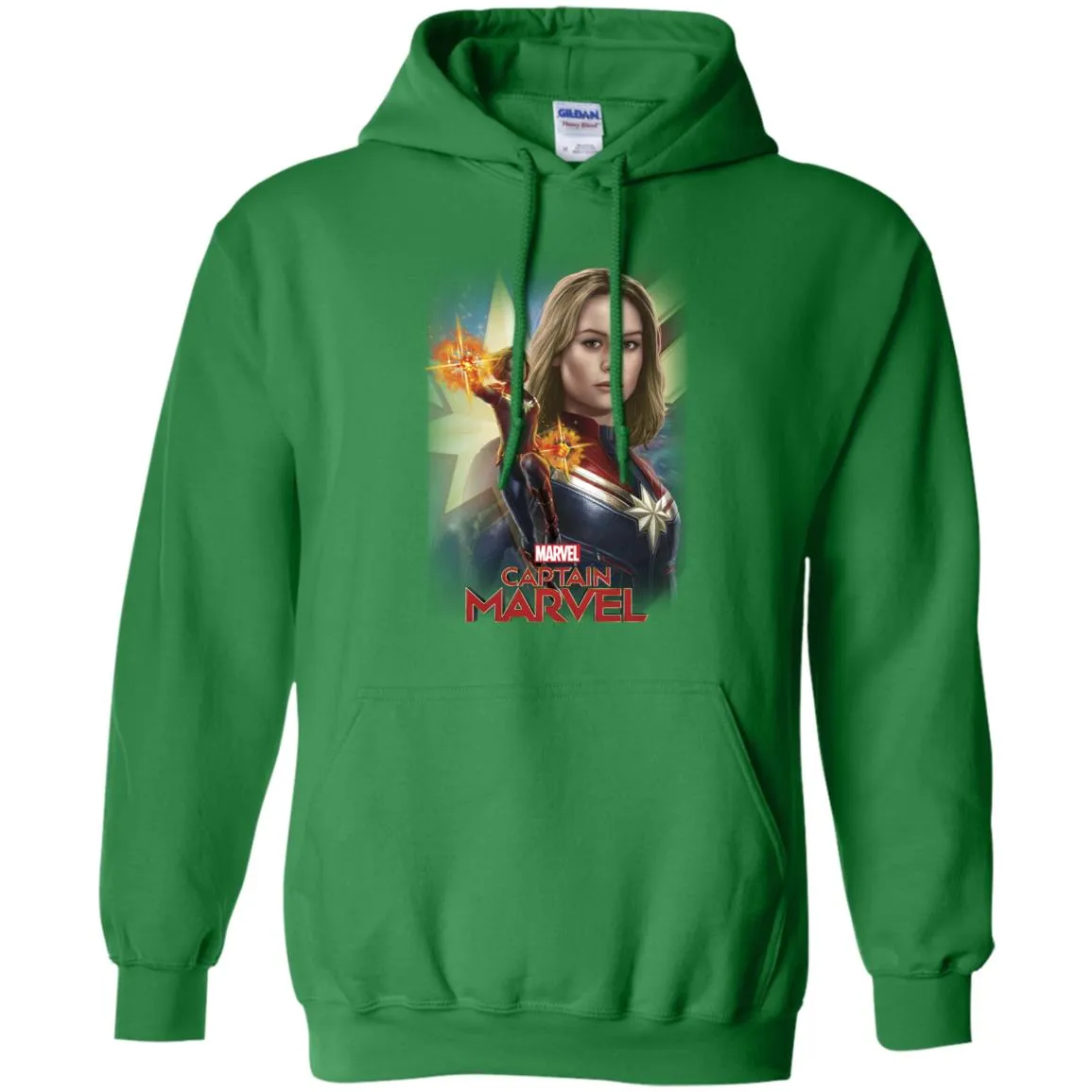 Marvel Captain Marvel Powers Portrait Pullover Hoodie Sweatshirt