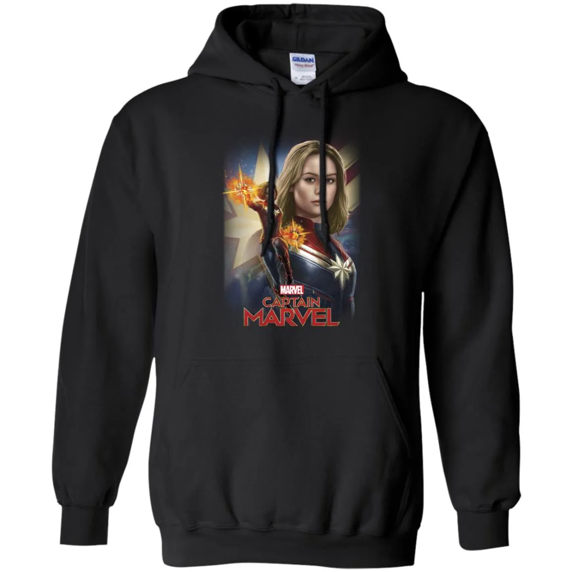 Marvel Captain Marvel Powers Portrait Pullover Hoodie Sweatshirt