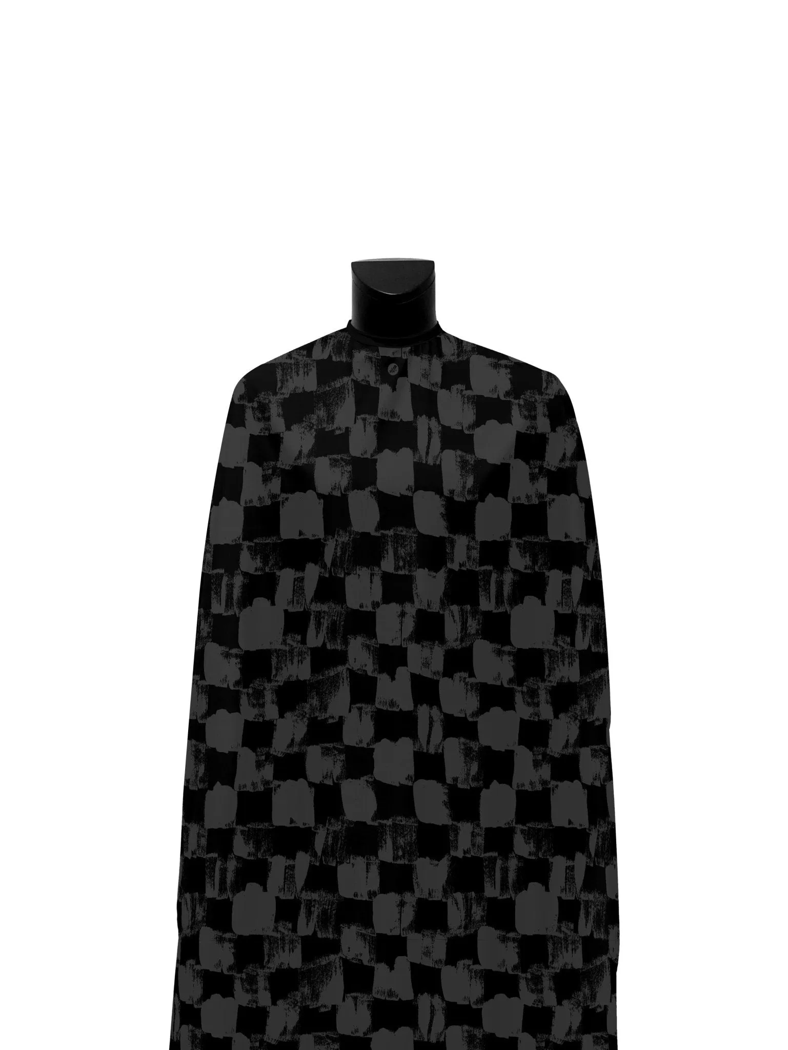 Matte Black Painted Checks PRO Cape