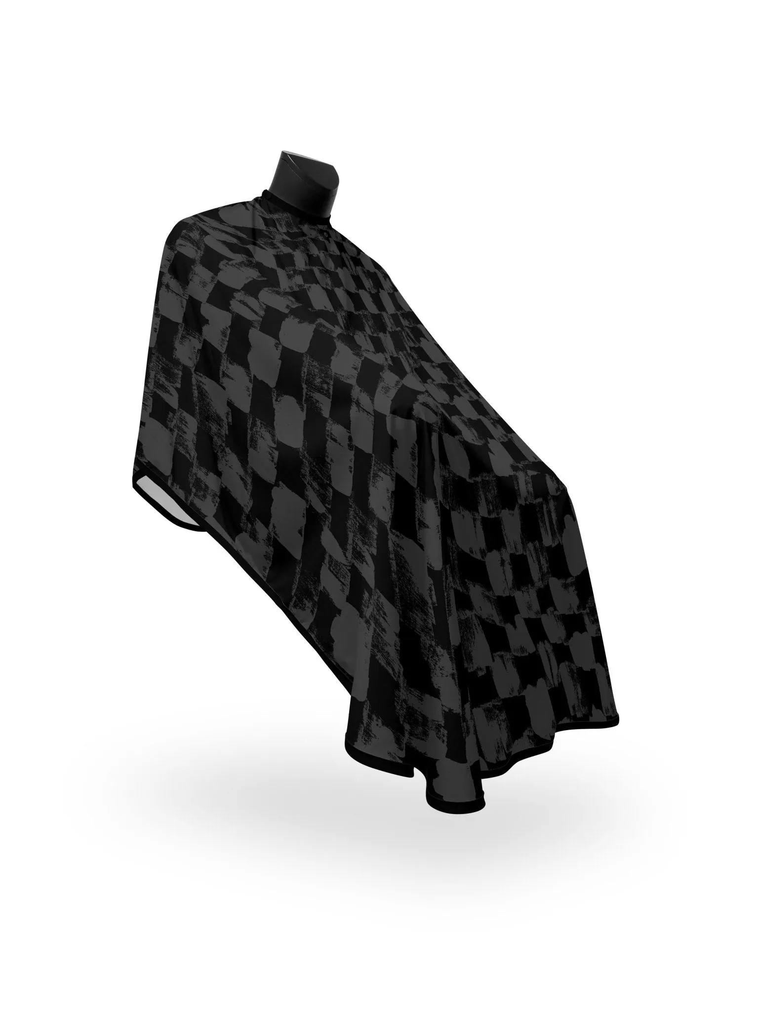 Matte Black Painted Checks PRO Cape