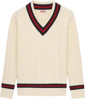 Mens BOAST Cable Knit Tennis Sweater