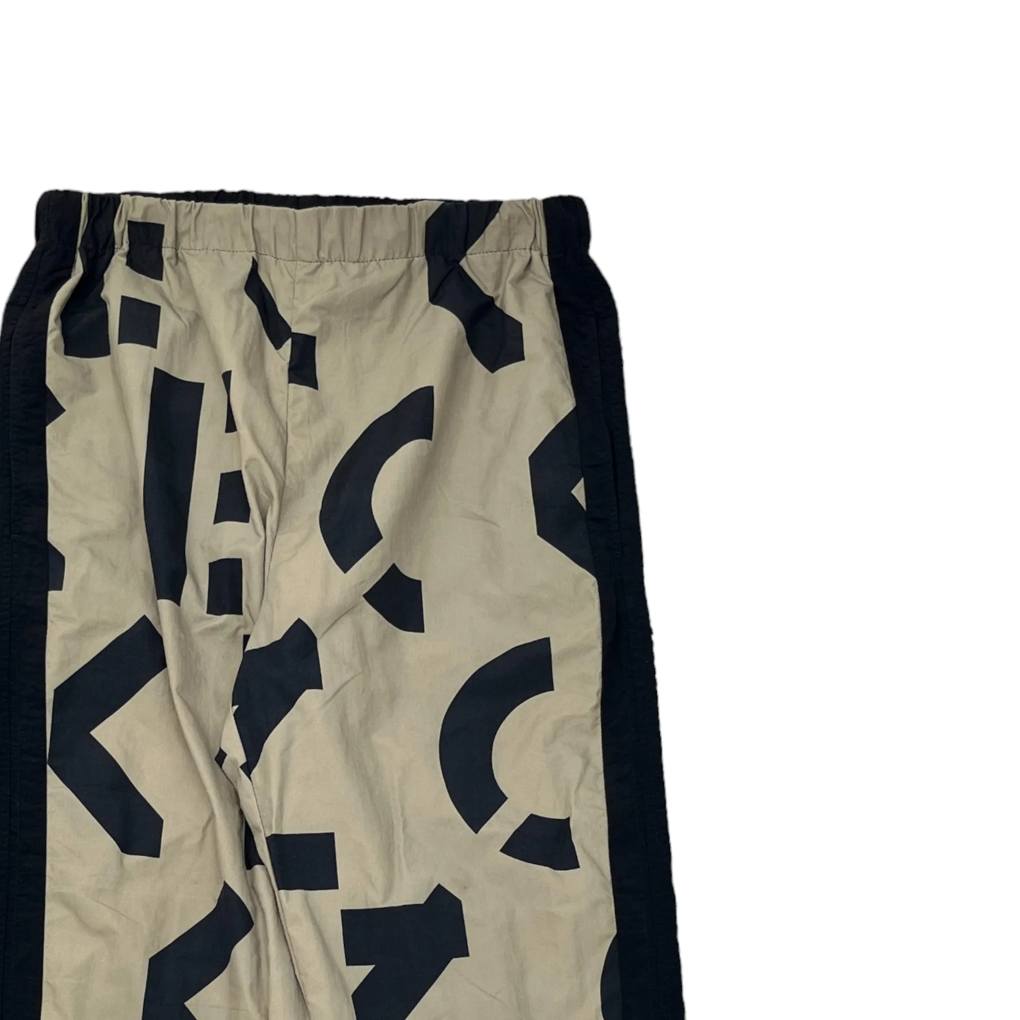 Men's Tech Pattern Joggers Beige Size S