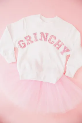 MINI KIDS GRINCHY WHITE PULLOVER