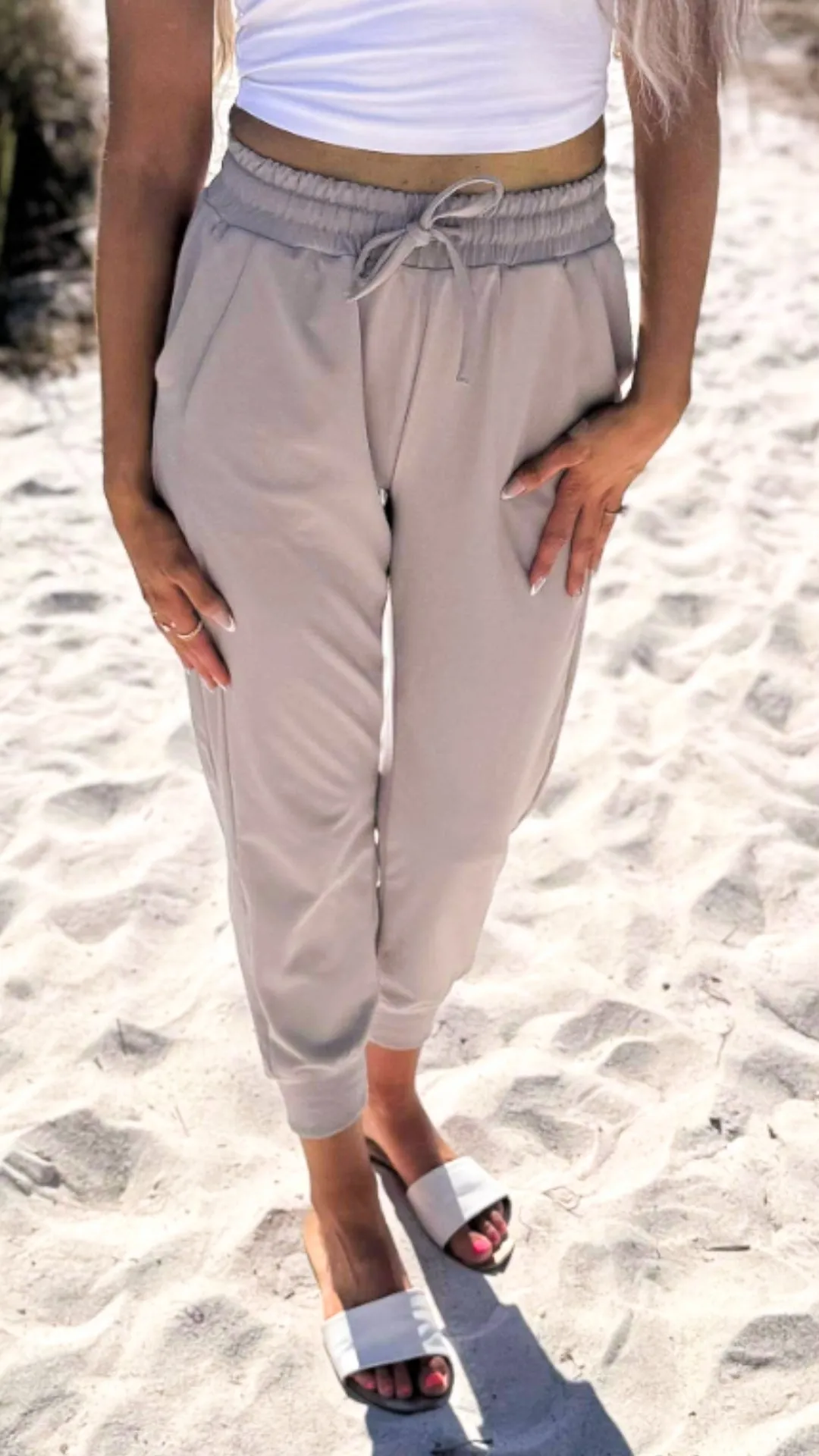 Misty Grey Everyday Joggers by Salty Wave*