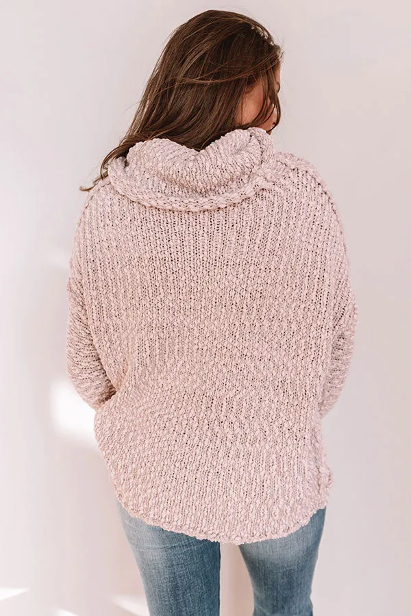 Misty Morning Knit Sweater In Dusty Purple