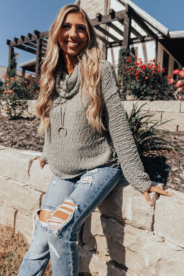 Misty Morning Knit Sweater in Pear