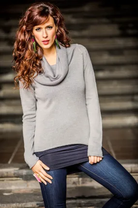 Misty Warmth Cotton and Alpaca Wool Blend Pullover Sweater