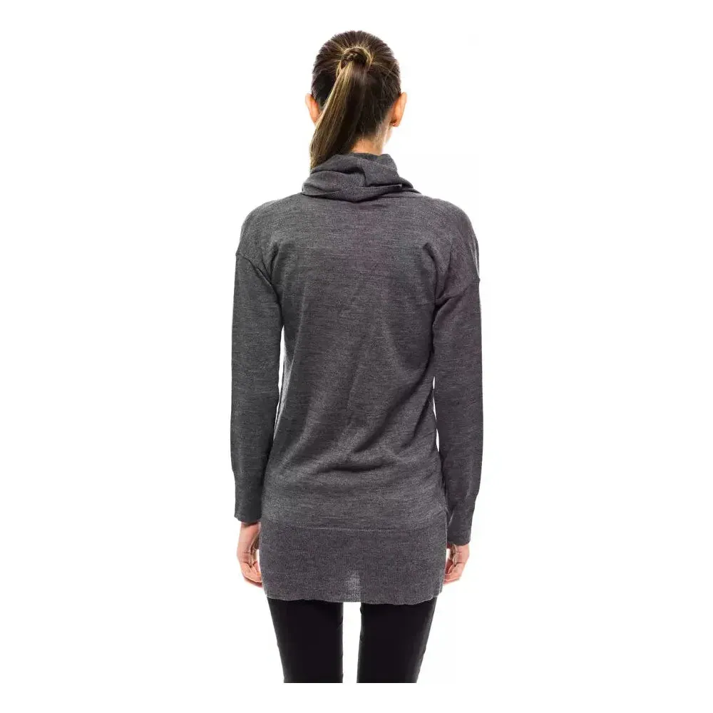 Montana Blu Gray Wool Women Sweater