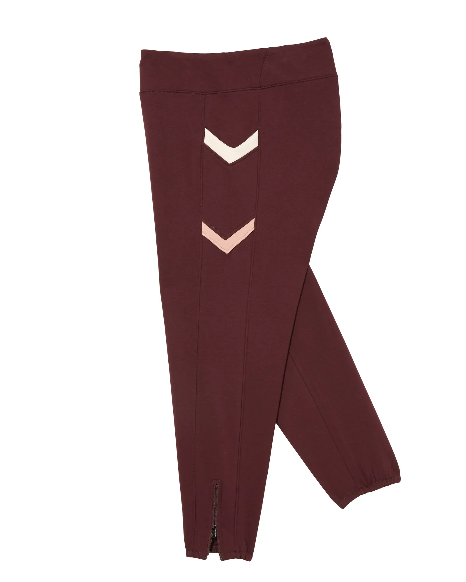 Mulberry Jogger | Burgundy / White