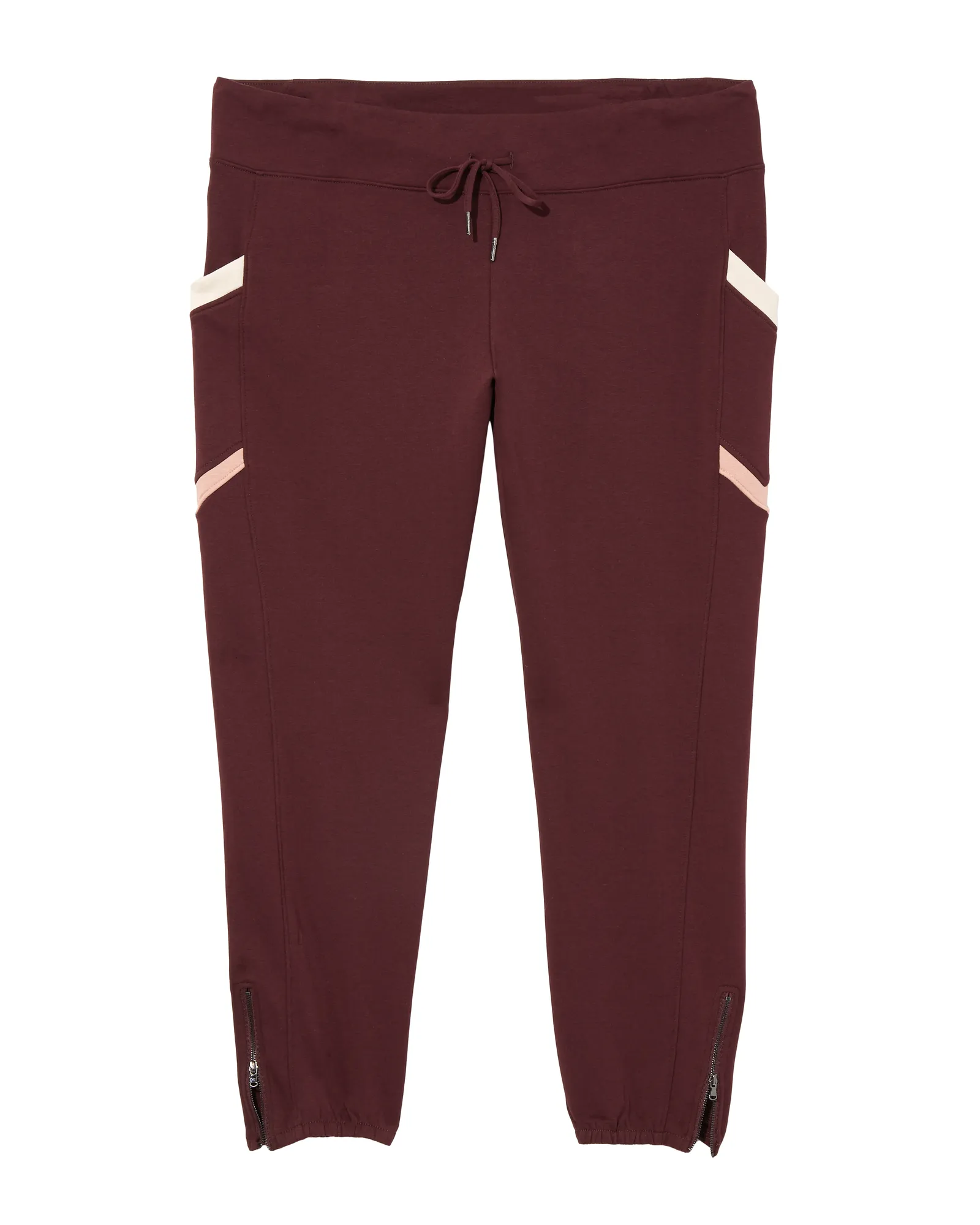 Mulberry Jogger | Burgundy / White