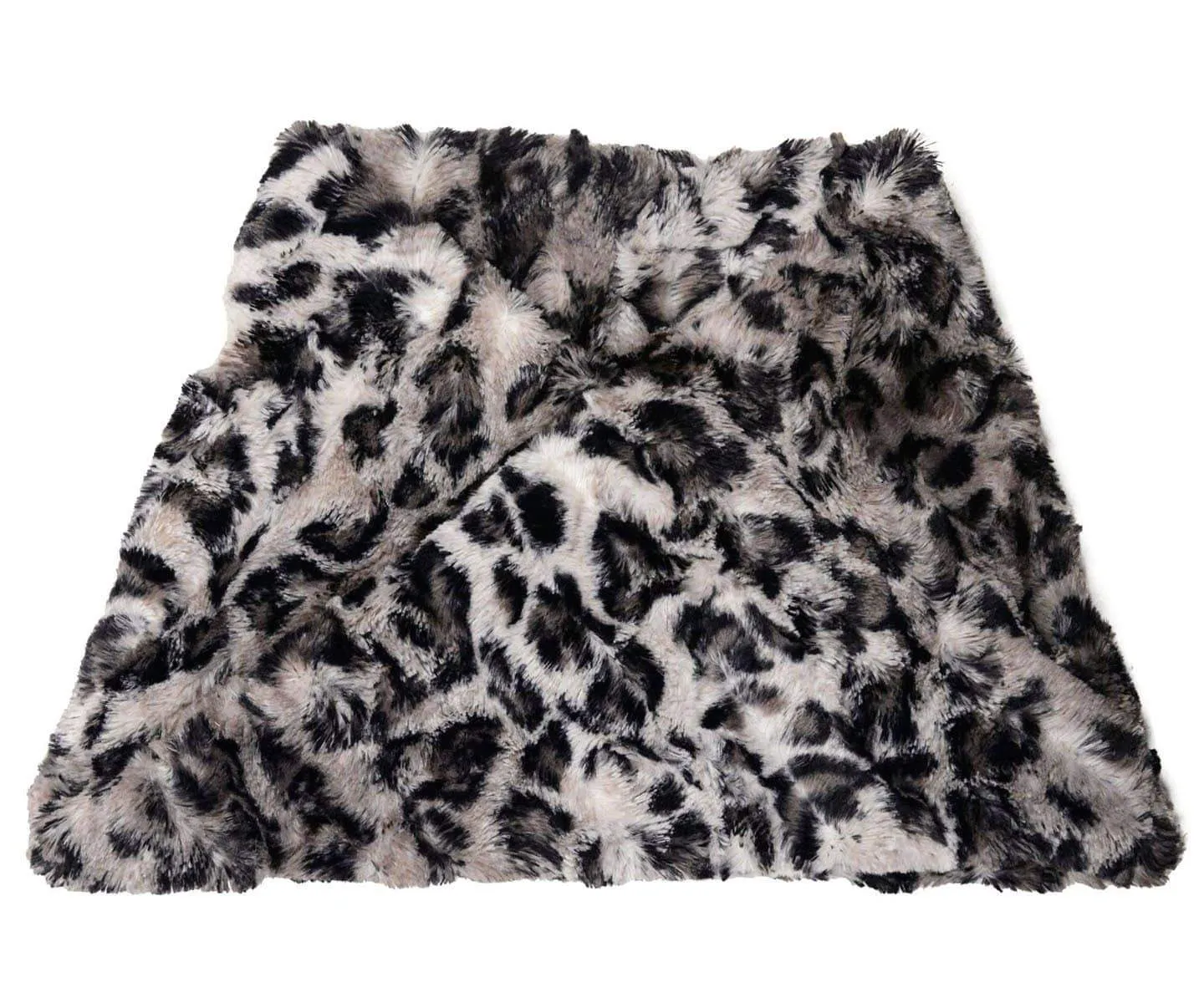 Neck Warmer - Luxury Faux Fur Savannah Cat in Gray