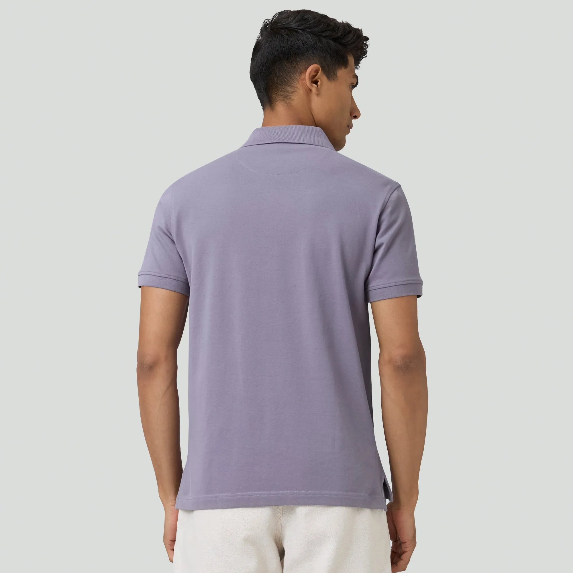 Nova Combed Cotton Polo T-shirts Misty Lilac